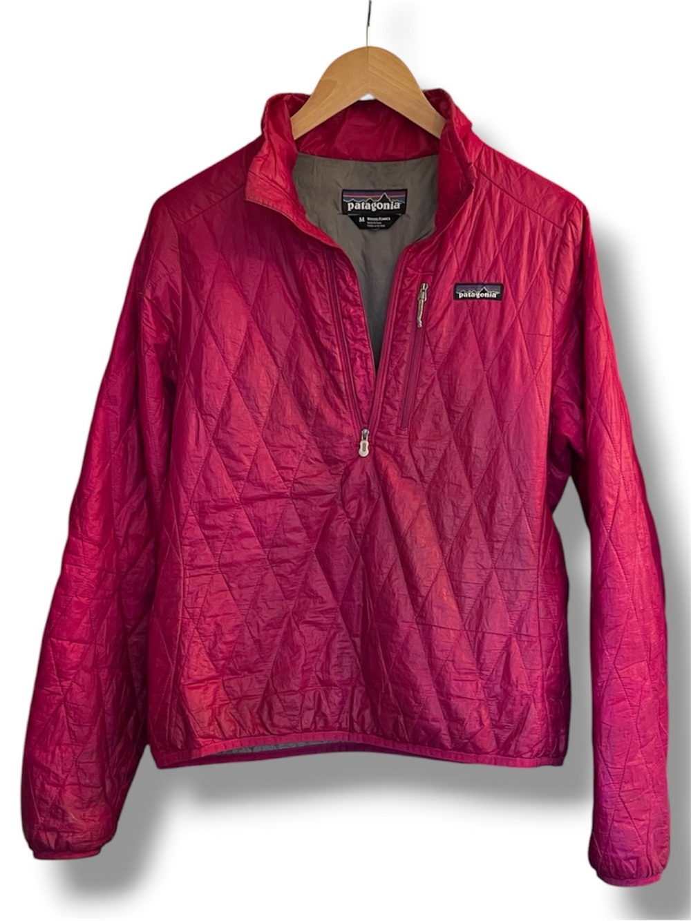 Patagonia Lightweight 1/4 Zip Jacket Dark Pink Women’s Medium
